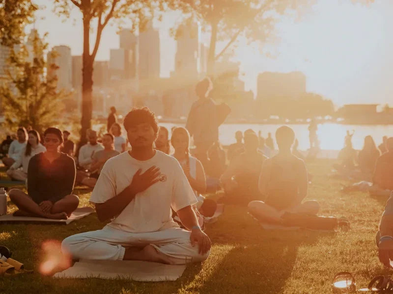 Outdoor breathwork community